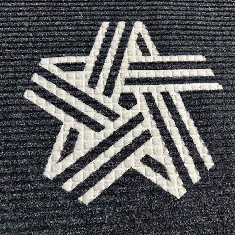Striped Logo Floor Mat