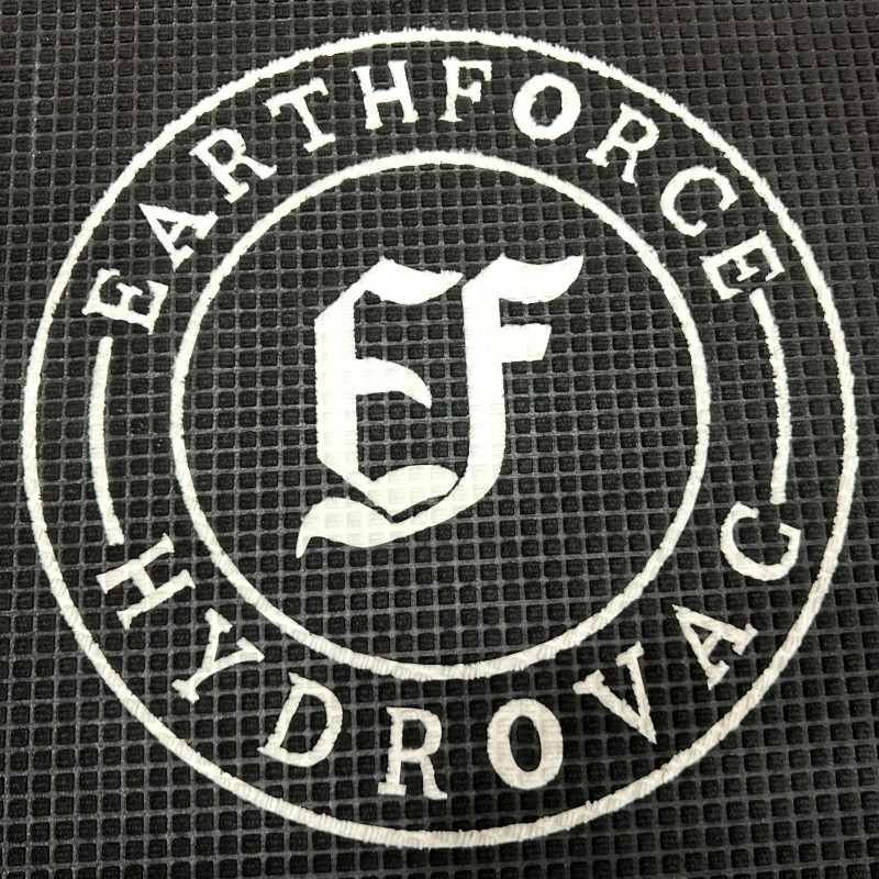 Checkered Pattern Logo Floor Mat