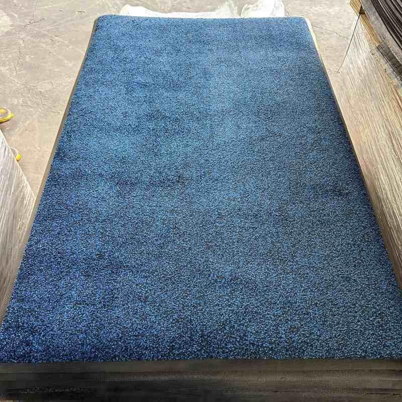 Black and blue commercial mats