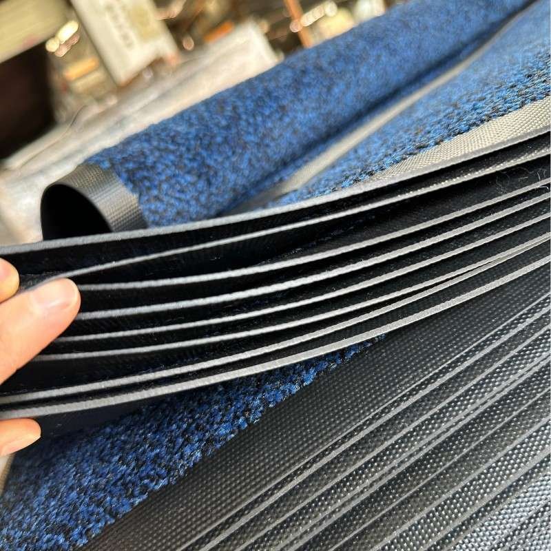 Black and blue commercial mats