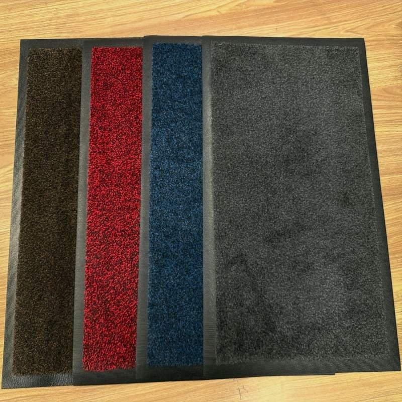 Nylon colored yarn rubber floor mat