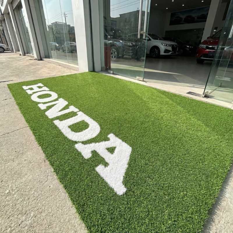 Custom Logo Artificial Grass Mat