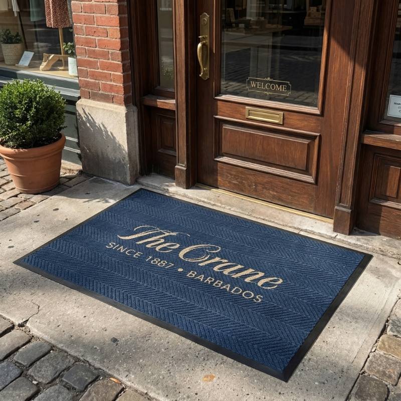 Tire surface pattern floor mat