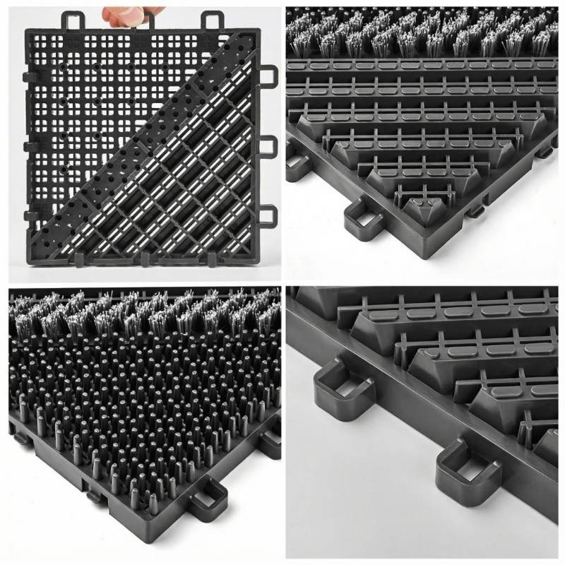 Tiles Brush Interlocker Entry Mat